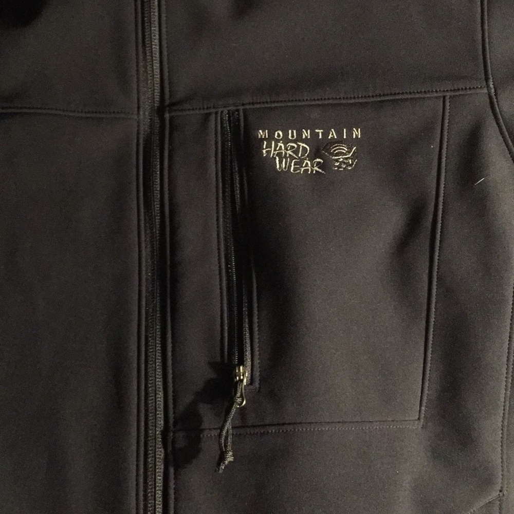 Men’s black Mountain Hardwear jacket.